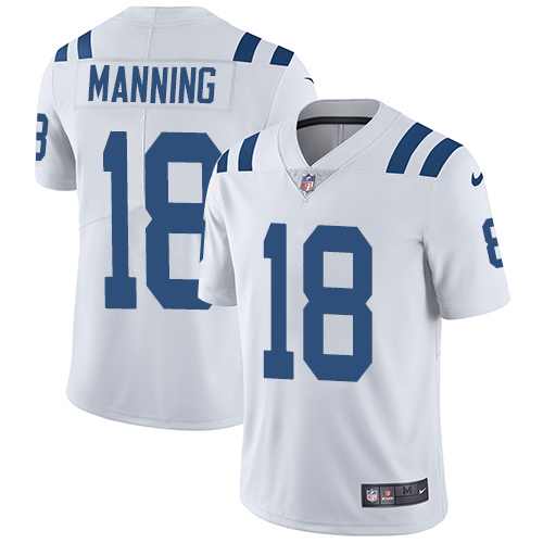 Indianapolis Colts #18 Limited Peyton Manning White Nike NFL Road Men JerseyVapor Untouchable jerseys->youth nfl jersey->Youth Jersey